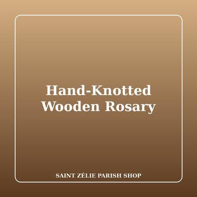Hand-Knotted Wooden Rosary